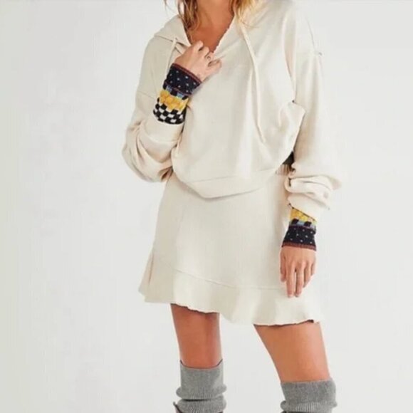 Free People Beach Social Set Sweater Hoodie - Picture 1 of 4